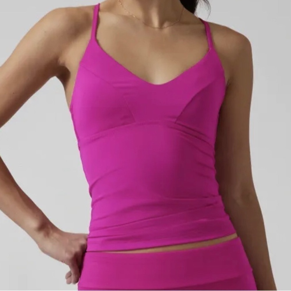 NWT! Athleta Electric Fuchsia A-C Triangle Tankini Top - Multiple🧜‍♀️ #531207
